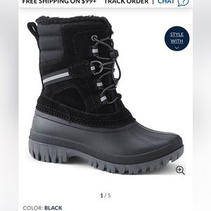 LANDS’ END Kids Expedition Insulated Winter Snow Boots